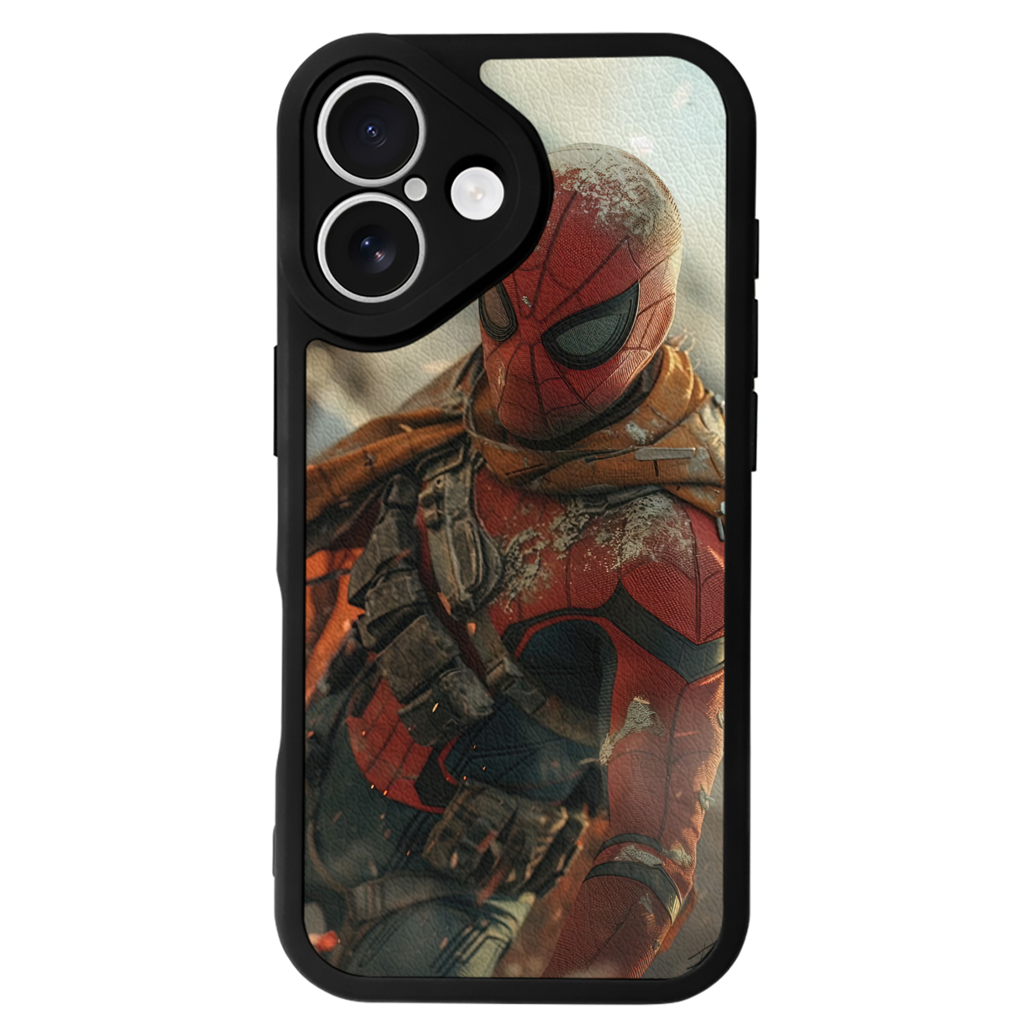 （画像用） Deadpool デッドプール 【iPhone 16シリーズ対応】シリコンスマホケース（レザー調） 材質：シリコン